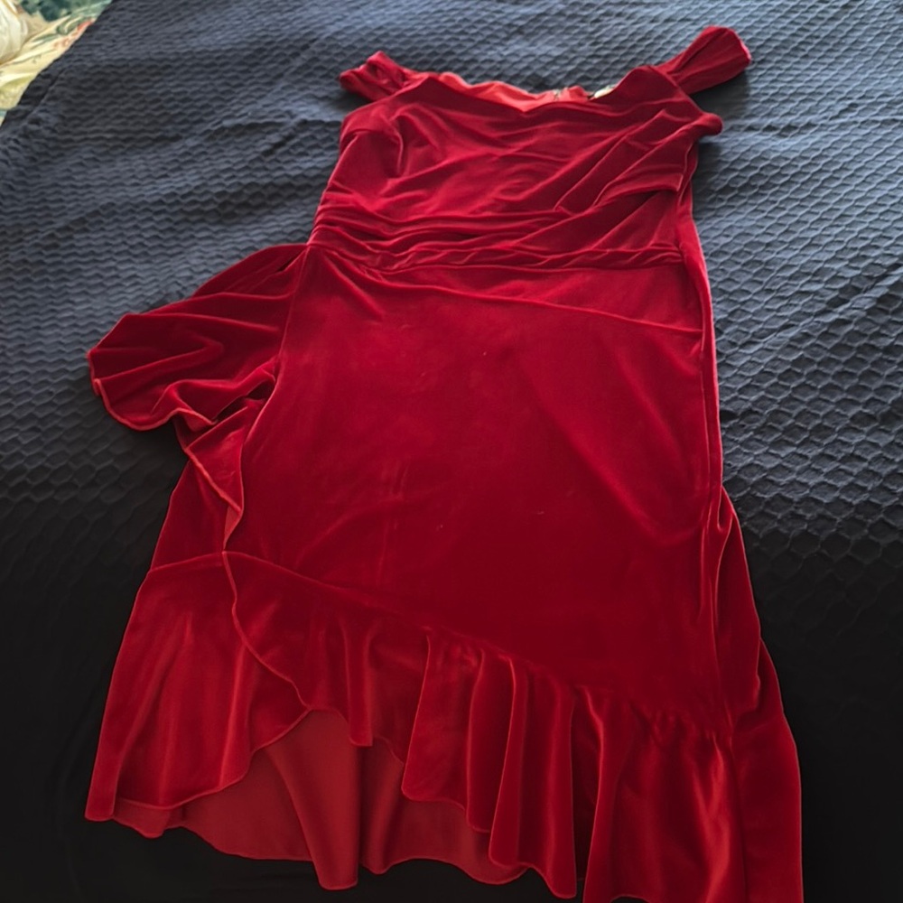 VENUS Red High Low Dress